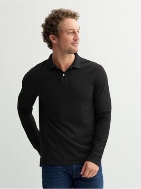 Men's Sonoma Goods For Life® Long Sleeve Pique Polo
